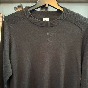 Mens Nike wool blend sweater. Black. Size large
